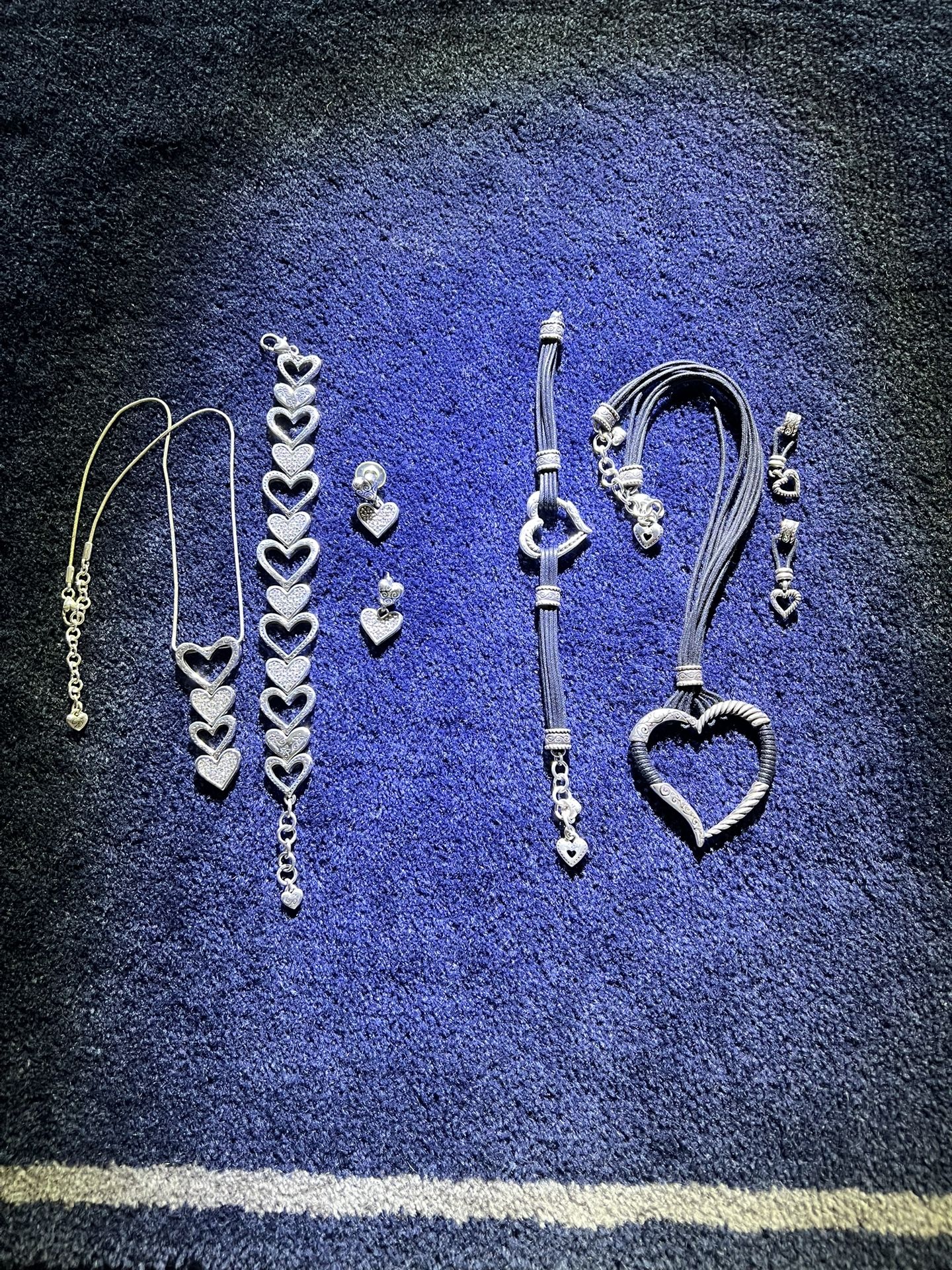 Brighton Silver Necklace, Bracelet And Earrings