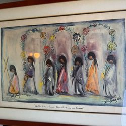 Framed DeGrazia print
