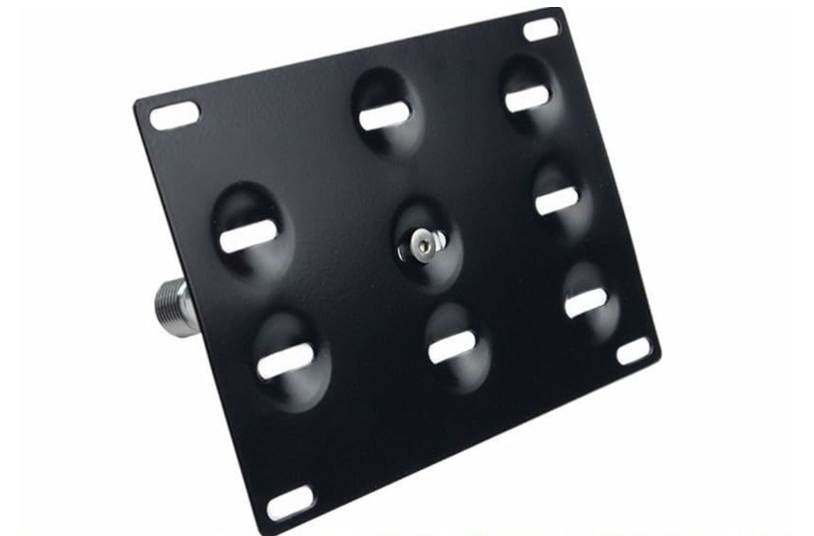 Front Bumper Tow Hook License Plate Mount