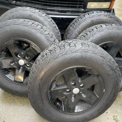 Black Jeep Wrangler Rims With New Tires