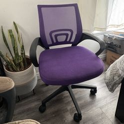 Purple office chair 