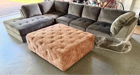 Couch with Ottoman