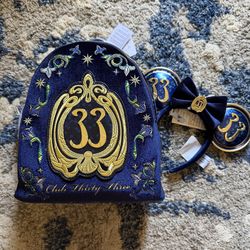 Club 33 Velvet Loungefly Club 33 Velvet Loungefly w/ Mickey Coin Purse and Ears