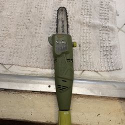 is:  ⸻  Title: Sun Joe Electric Pole Saw / Chain Saw – Excellent Condition  Price: $45 OBO  Condition: Used – Works great  Description: Sun Joe corded
