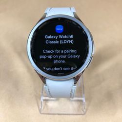 GPS Only Samsung Galaxy Watch6 Classic Stainless Steel Smartwatch SM-R960