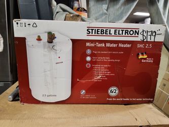 Shop Stiebel Eltron
SHC 2.5 Gal. 6-Year Warranty 1300 W Compact Electric Point-of-Use Mini-Tank Water Heater