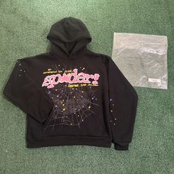 Black P*NK V2 Sp5der Hoodie