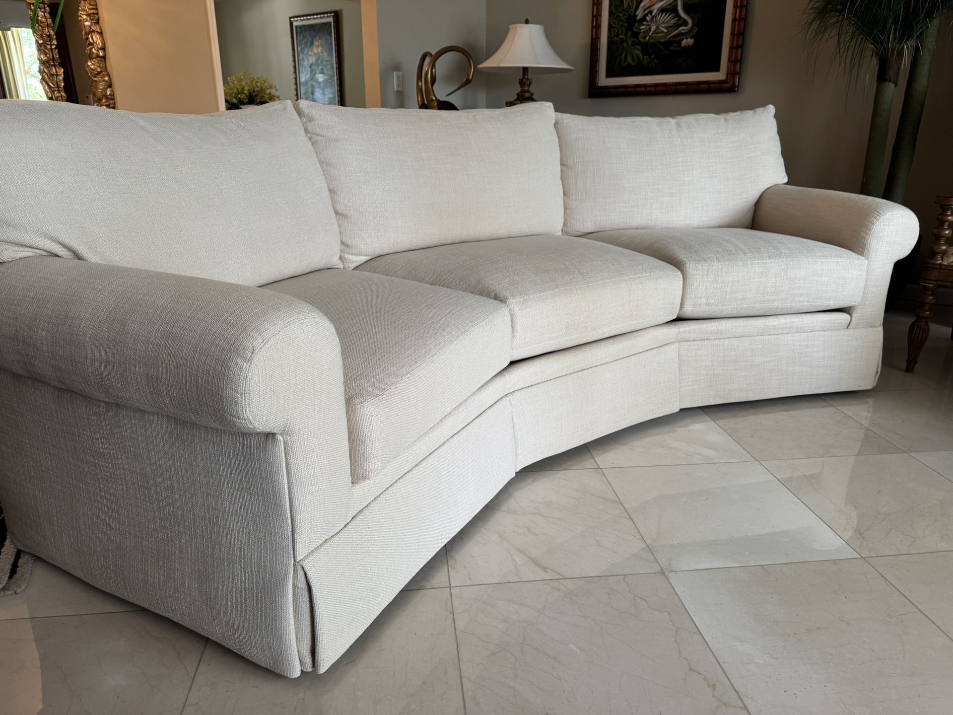 Curved Sectional Sofa - $750 OBO - Century Furniture - Made In USA