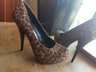 Cheetah print heels