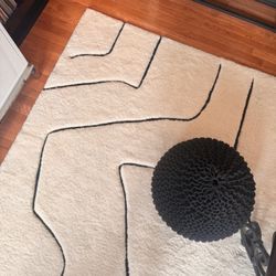 CB2 Myriad Hand Knotted Wool Rug 8x10