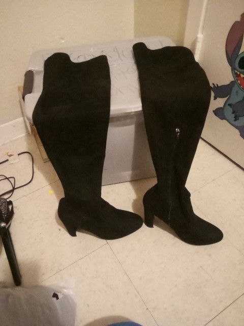 Over The Knee Black Boots
