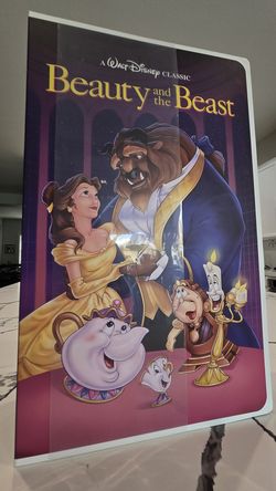 Disney Beauty and the Beast Classic VHS Boxed Silk Touch Throw Blanket — Brand New In Box!