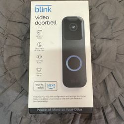 Bnew in sealed Box BLINK VIDEO DOORBELL  battery/wired