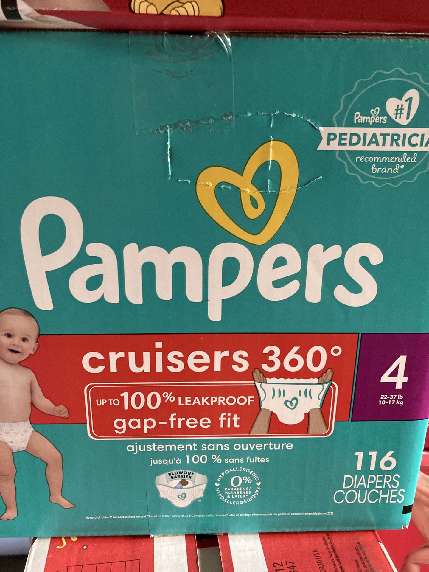 pampers  SIZE   4       116      pañales