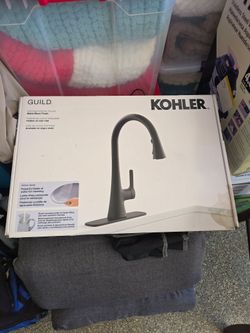 Kohler Guild Pull-Down Kitchen Faucet Matte Black
