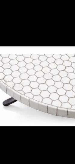 Crate & Barrel Hexa Marble Coffee Table