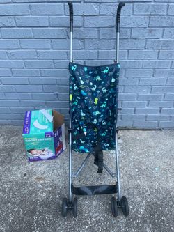 Baby stroller +diapers 30.00