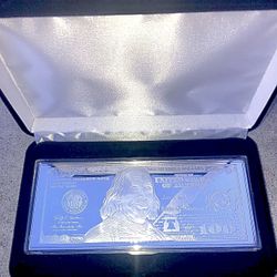 Very Rare CERTIFIED 1oz $100 Silver Proof Dollar Bill Limited Edition - GREAT GIFT