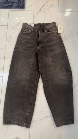 H&M  dark grey super baggy jeans Size 28/32