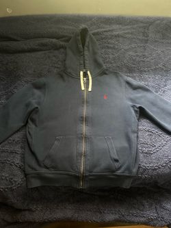 Navy Blue Polo Ralph Lauren Zip Hoodie