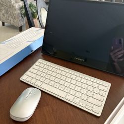 Computer Monitor And Wireless Keyboard 