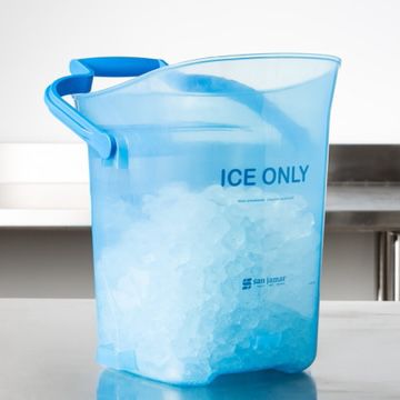San Jamar SILD6000 6 Gallon Light Duty Ice Tote Bucket