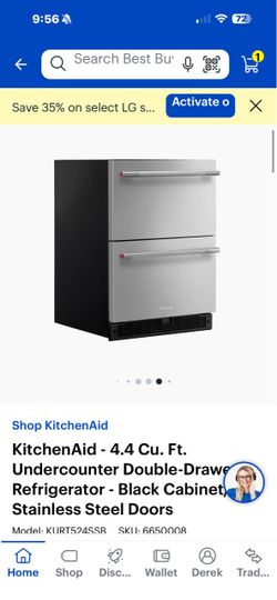 🔥 BRAND NEW IN BOX – KitchenAid 24” Built-In Double-Drawer Refrigerator – Panel Ready 🔥