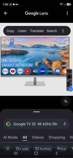 KTC 32' 4K Smart Monitor. Barely Used