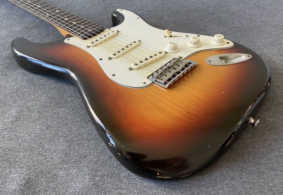 Danocaster Double Cut Doublecut Strat - Rare, Sunburst, Near-Mint!