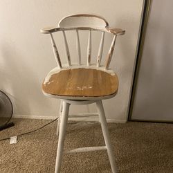 Solid Wood Swivel Chair