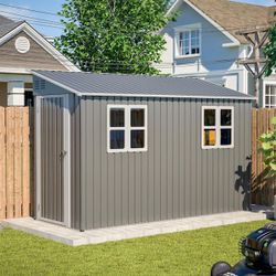 Metal storage shed, shed