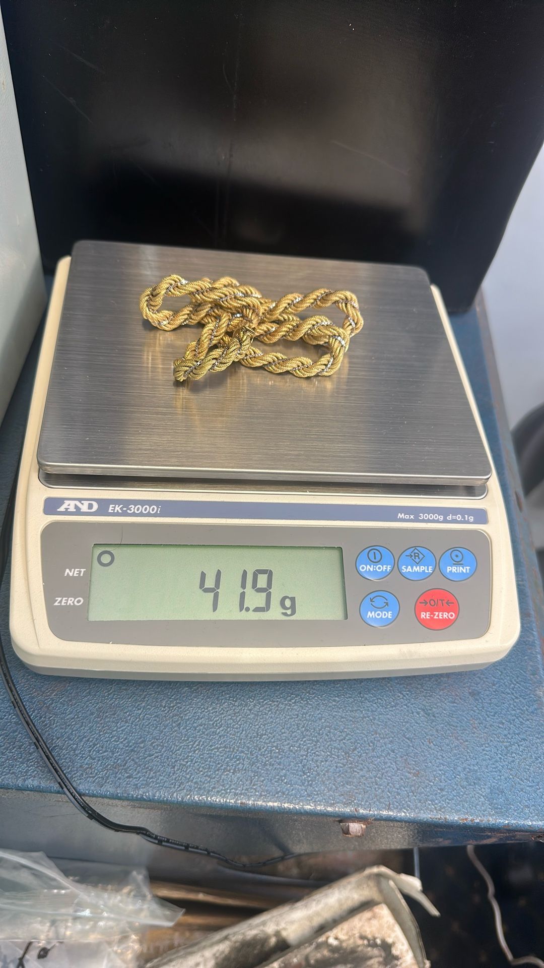 14 carat rope necklace