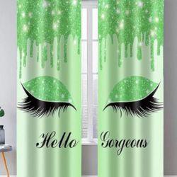 Beautiful Green Curtains 