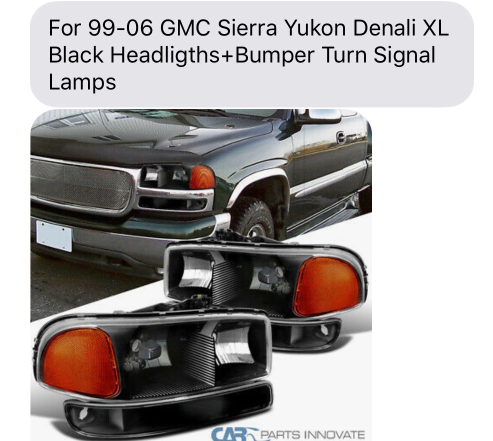 GMC Sierra pk 99-06 new headlights