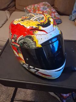 Icon Airmada Monkey Business full-face motorcycle helmet,
