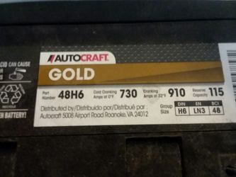 Gold autocraft battery deals