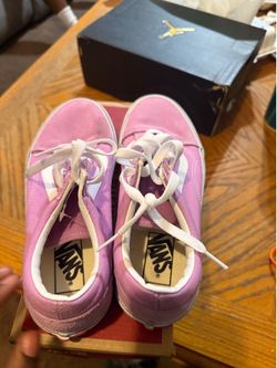 Vans Old Skool Pink/White Size 8.5 women