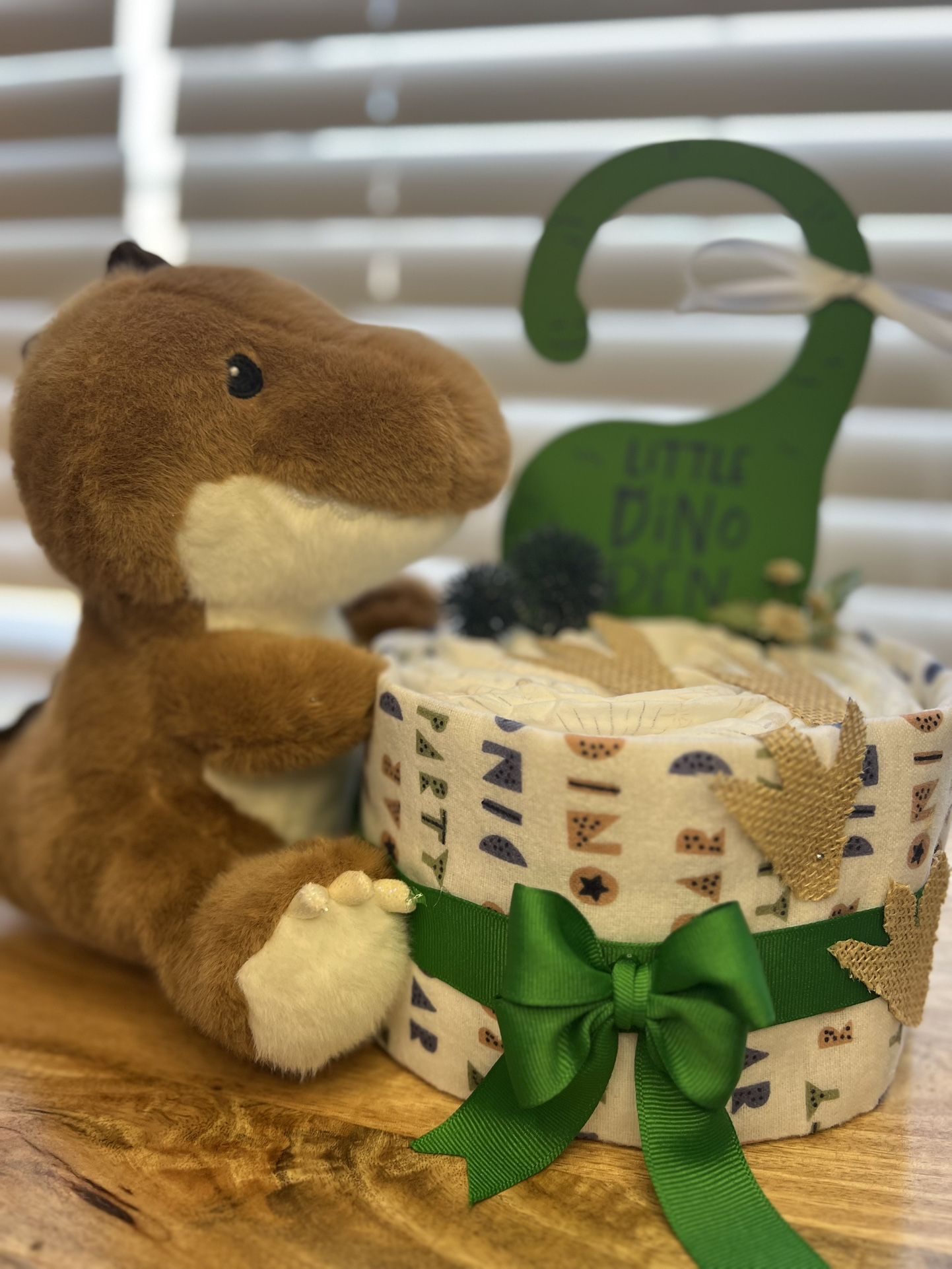 Little Dino Diaper Cake
