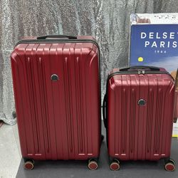 Delsey Paris Accelerate 2-piece Hard side Luggage Set - Red