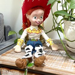 Vintage Disney Toy Story 18" Jessie Plush Doll Cowgirl Red Hair Plush Toy Disneyland
