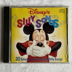 Disney’s Silly Songs CD 1988 Walt Disney Records 20 Classic Kids Sing-Along Hits
