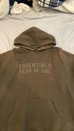 Off Black Essentials Hoodie Size/XL