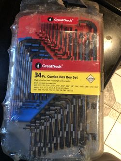 Tool set Allen keys all sizes in plastic