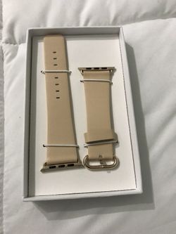 42 mm genuine leather band compatible with apple watch