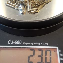 14k Solid gold 23 grams -21 inches long