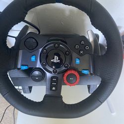 Gaming Steering Wheel + Pedals