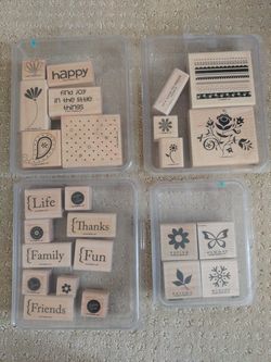 Stampin' Up! 4 Rubber stamp sets