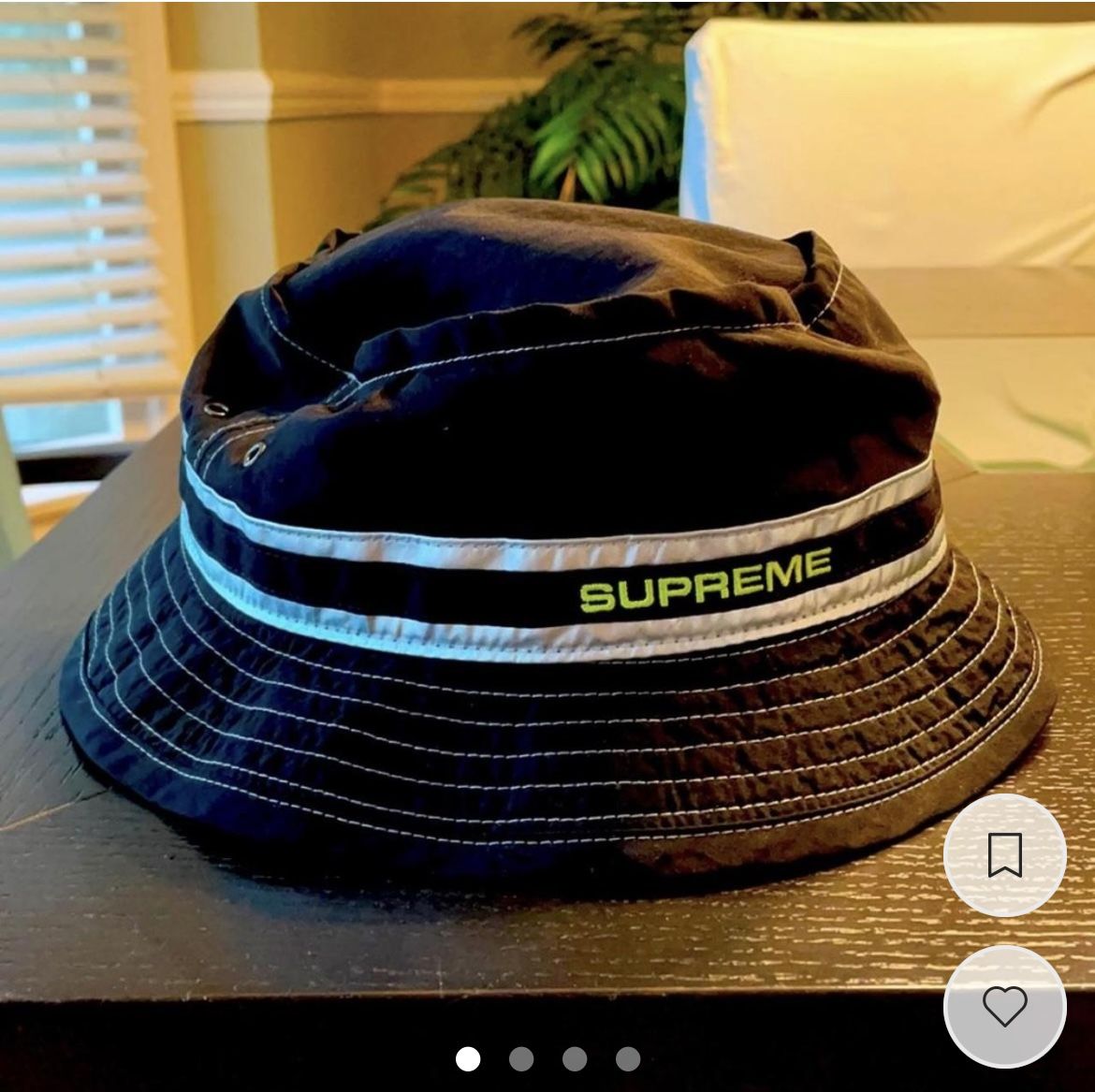 Supreme Black Bucket Hat