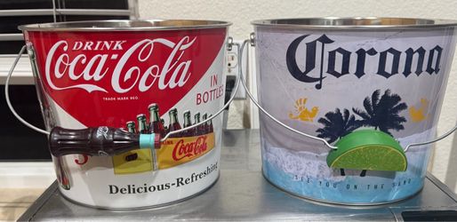 Party Buckets Coca cola , Corona Palms 10.00 each
