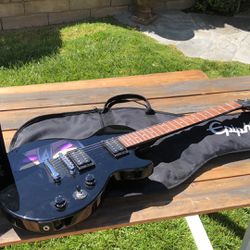 Gibson Epiphone "LES PAUL" Electric Guitar with Case & Epiphone Electar 10 Amp.